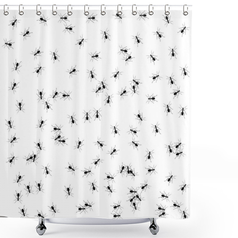 Personality  Illustration Of Ants Shower Curtains