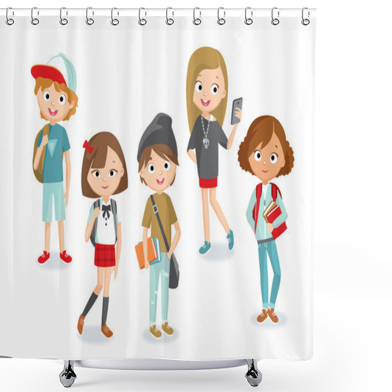 Personality  Teenage Girls And Boys Set Shower Curtains