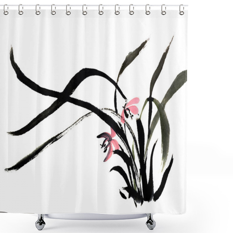 Personality  Orchid Shower Curtains