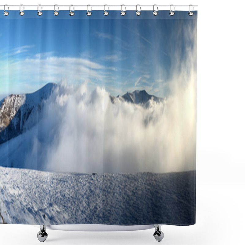 Personality  Beautiful Winter Landscape Shower Curtains