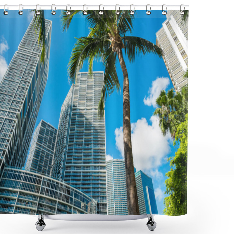 Personality  Downtown Miami Shower Curtains