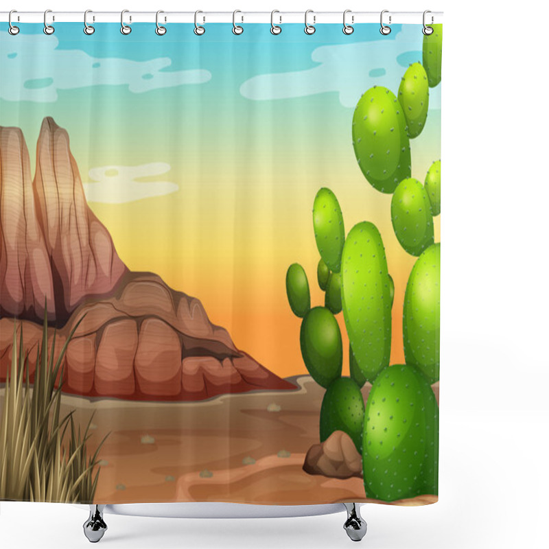 Personality  Desert Shower Curtains