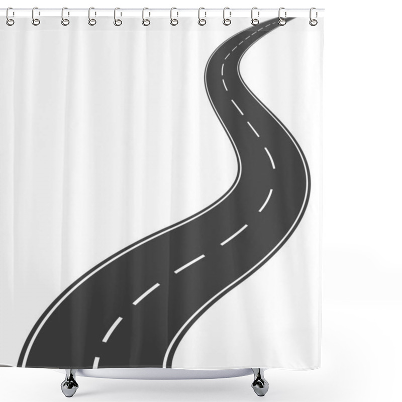 Personality  Winding Road Shower Curtains