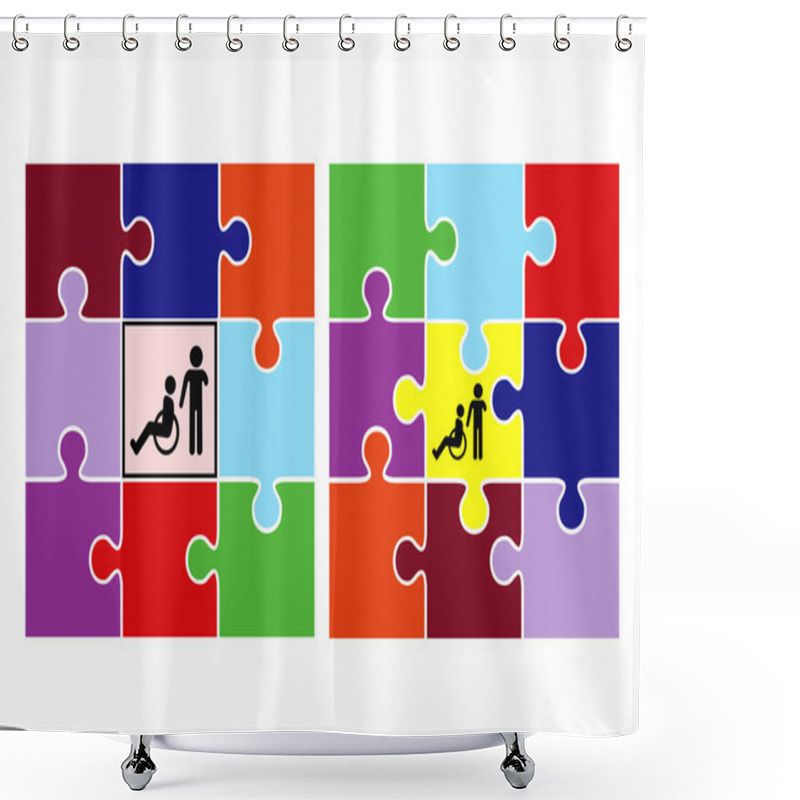 Personality  Integration And Inclusion Shower Curtains