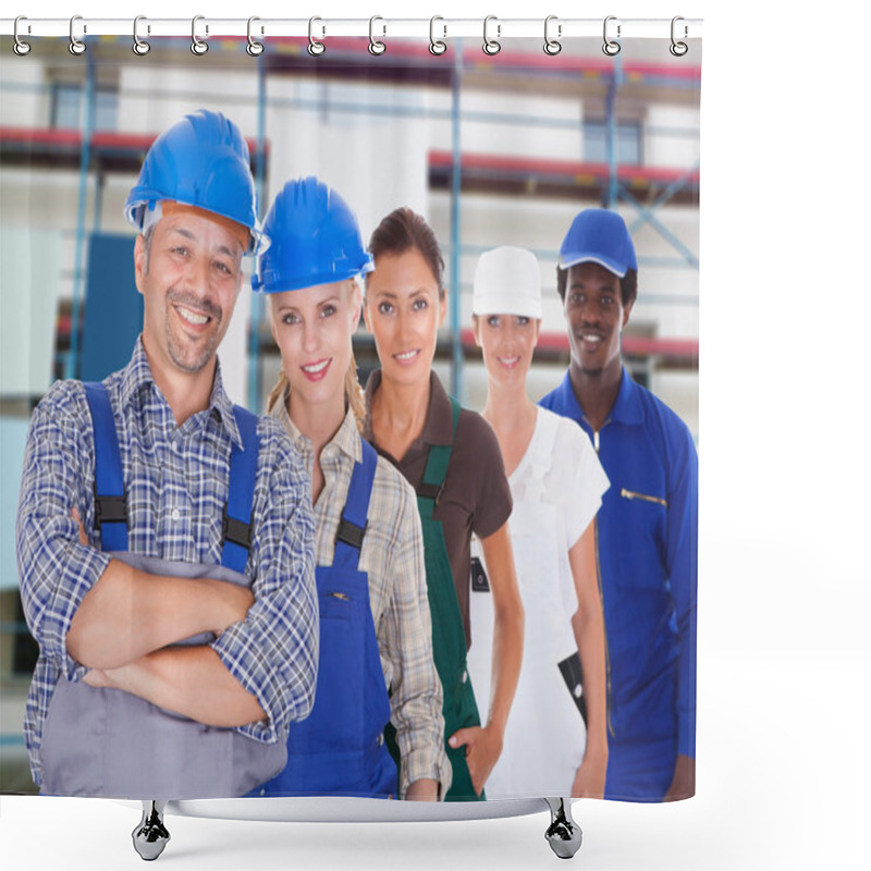 Personality  People Representing Diverse Professions Shower Curtains