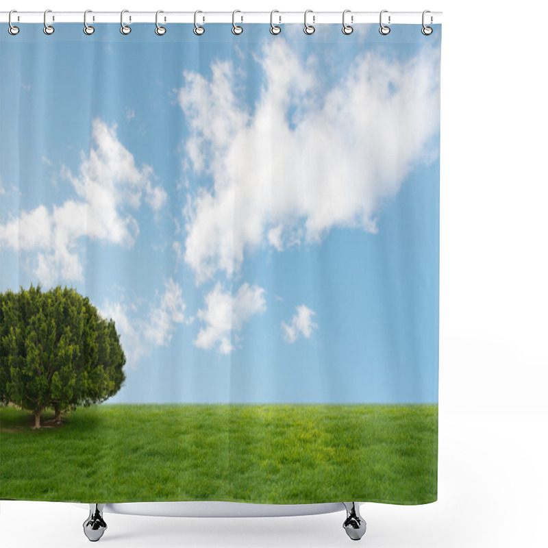 Personality  Landscape With Tree Shower Curtains