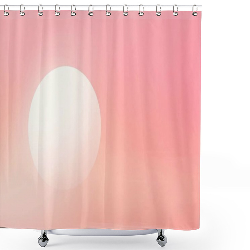 Personality  Soft Pink And Peach Gradient Minimalist Background Shower Curtains