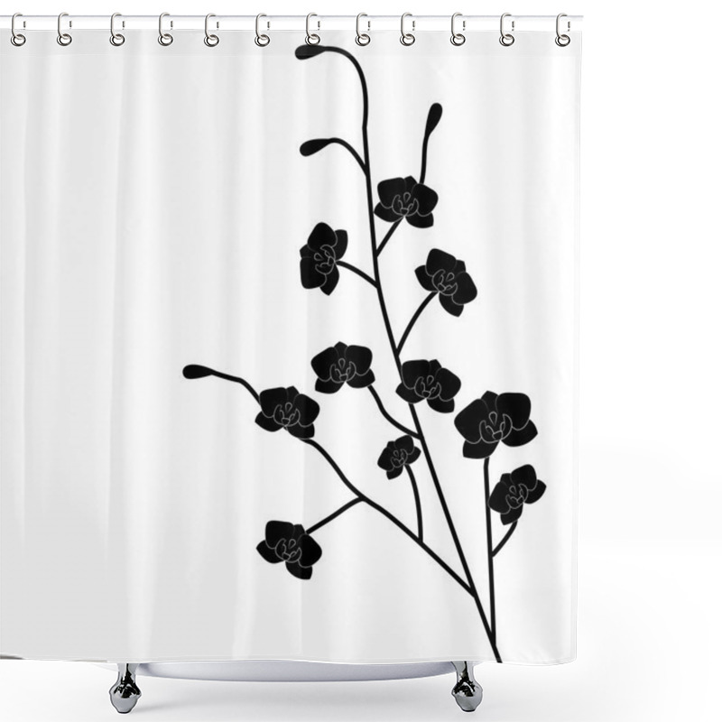 Personality  Abstract Beautiful Flowers Creative Design Shower Curtains