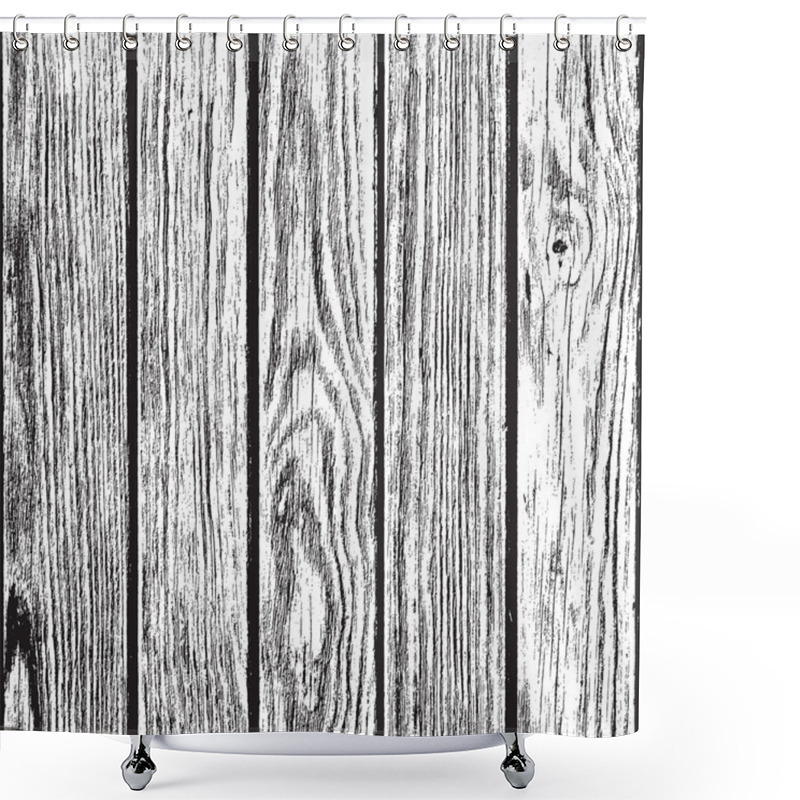 Personality  Dry Wooden Planks Texture Shower Curtains