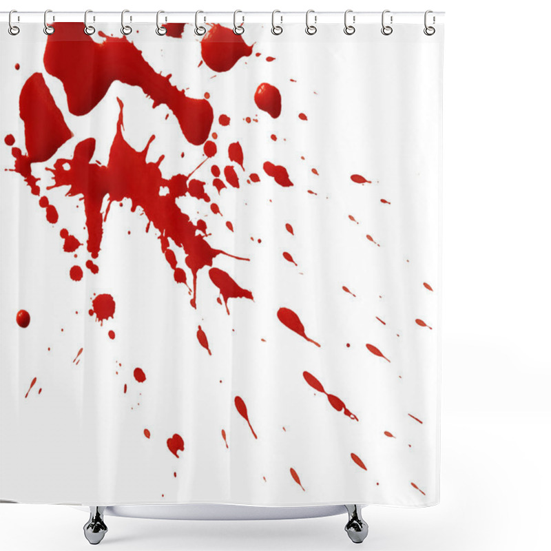 Personality  Drop Of Red Blood Shower Curtains