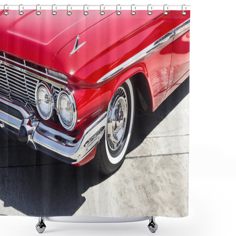 Personality  Red Classic Car Shower Curtains