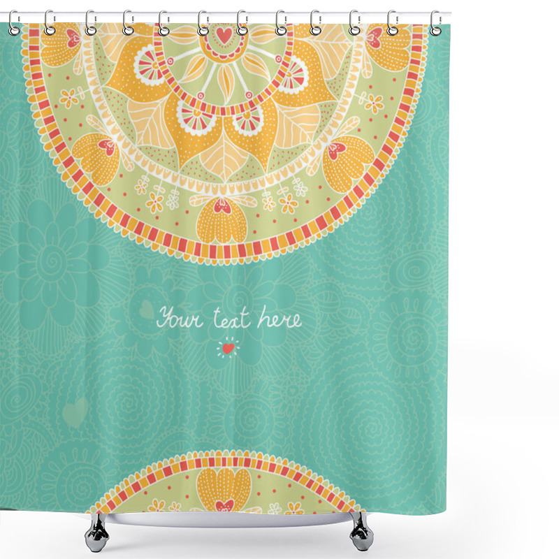 Personality  Lace Ornament. Shower Curtains