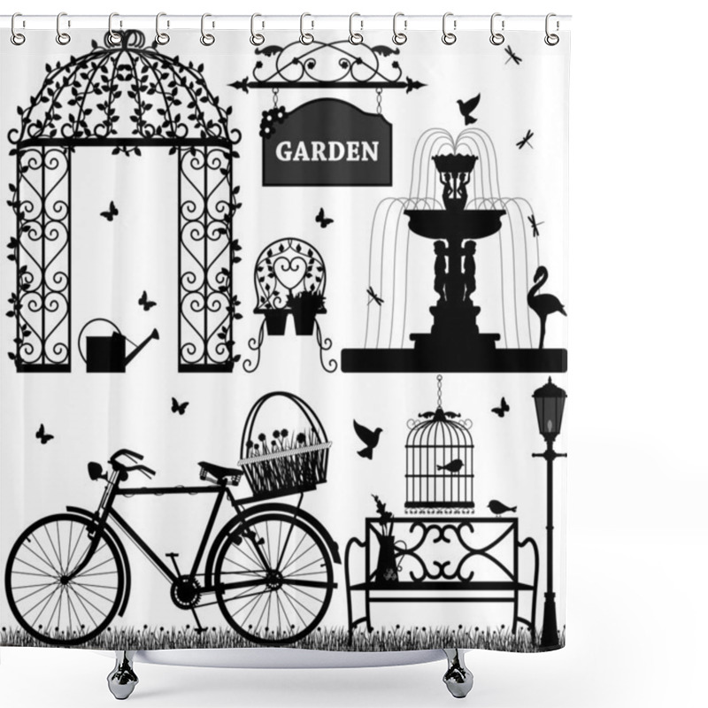 Personality  Garden Park Recreational Shower Curtains