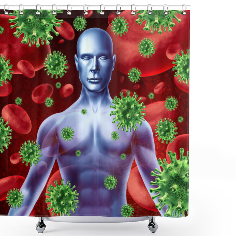 Personality  Human Disease And Infection Shower Curtains