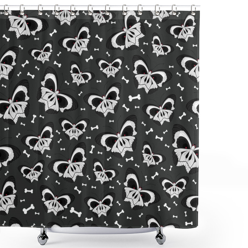 Personality  Seamless Background For Halloween Shower Curtains