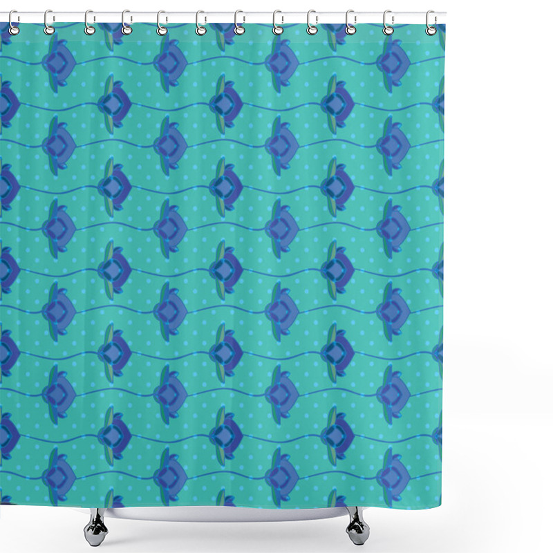 Personality  ORNATE PATTERN WITH FLORAL ELEMENTS Shower Curtains