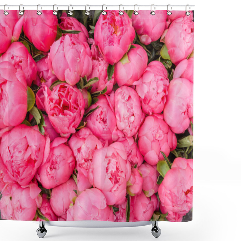 Personality  Bouquet Of Blooming Peonies Shower Curtains