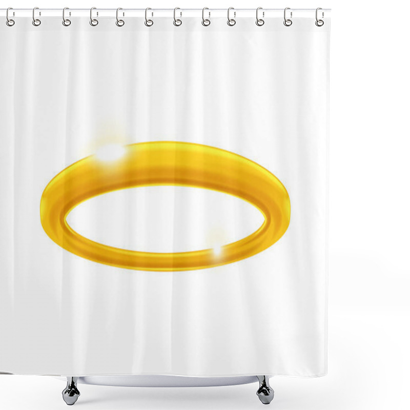 Personality  Realistic Angel Ring Shower Curtains