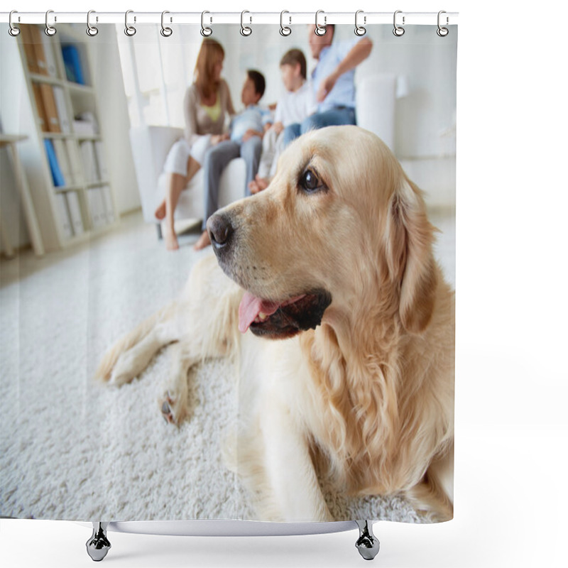 Personality  Cute Dog Shower Curtains