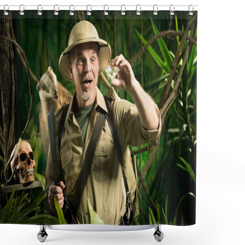 Personality  Adventurer Finding A Treasure Shower Curtains