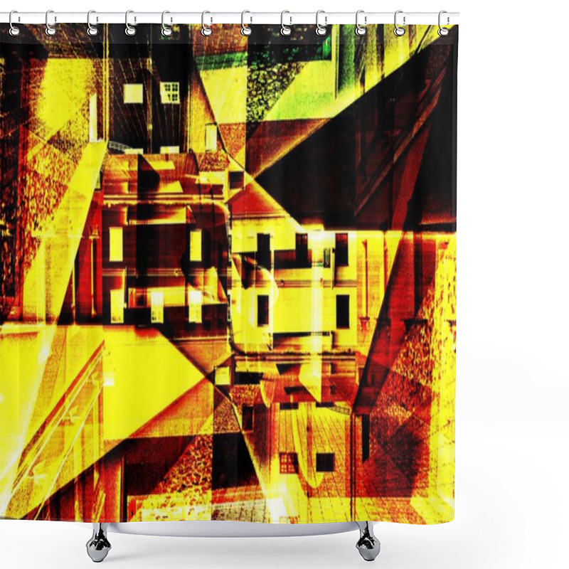 Personality  Urban Art Shower Curtains