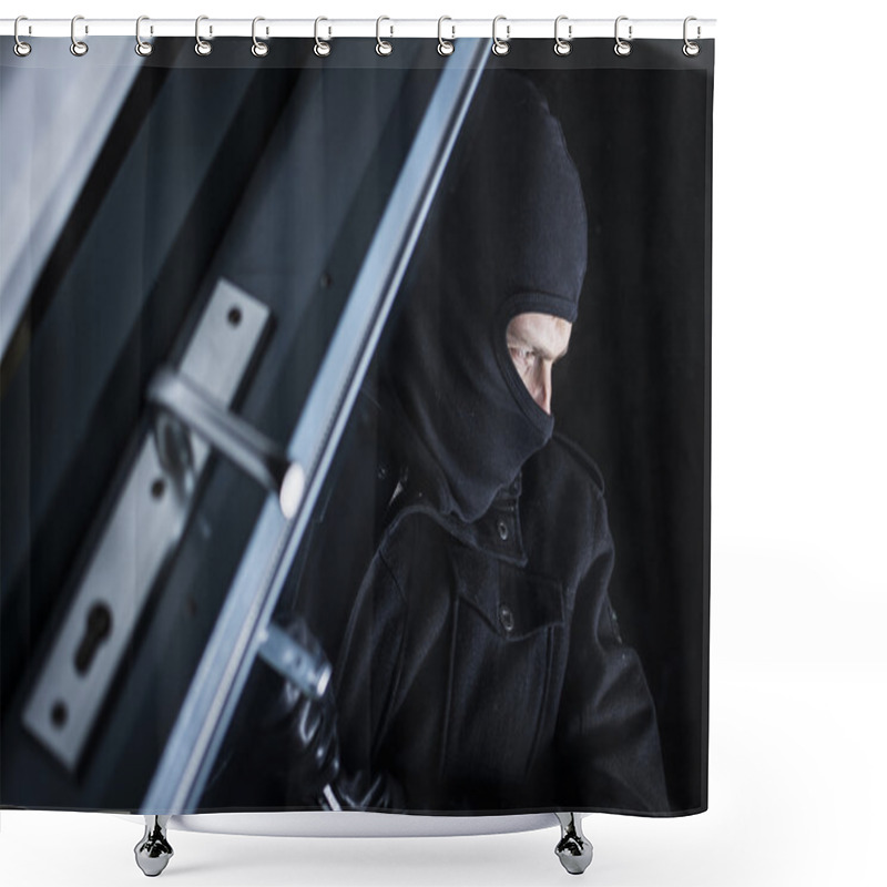 Personality  Burglary Shower Curtains