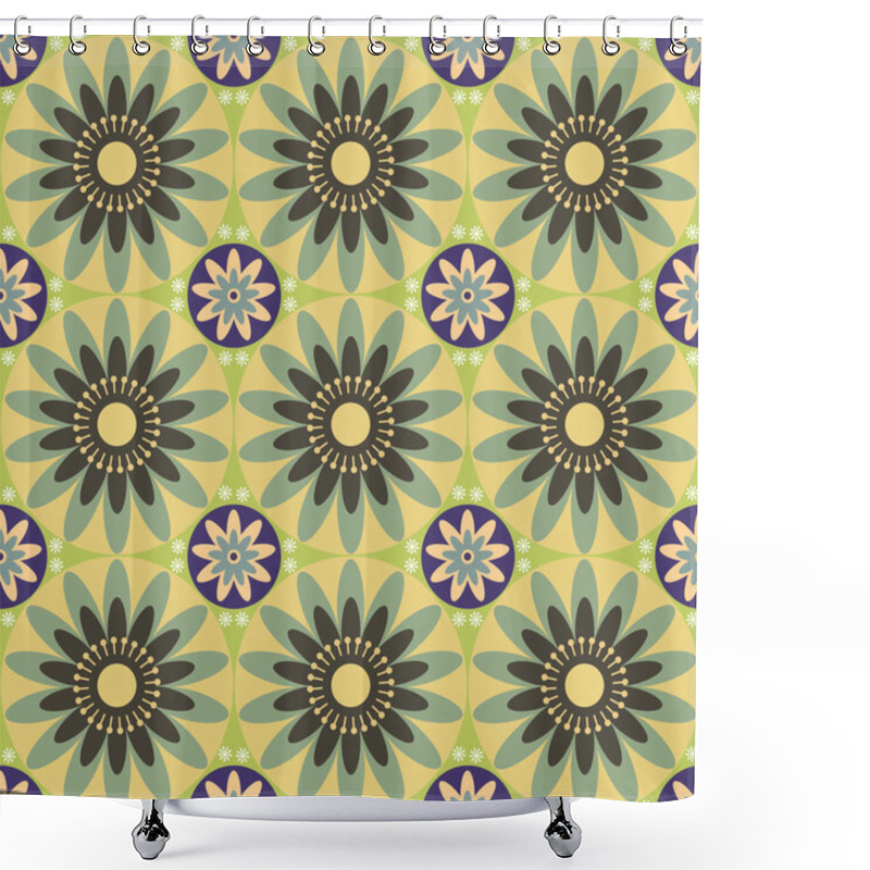 Personality  Vector Floral Background Design Shower Curtains