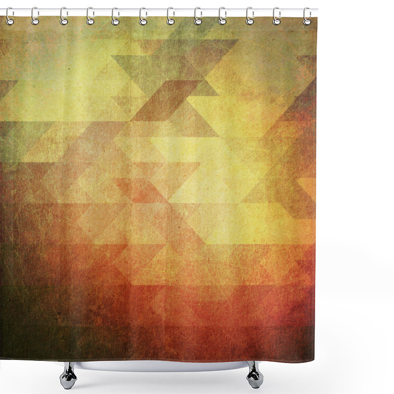 Personality  Colour Geometric Background Shower Curtains