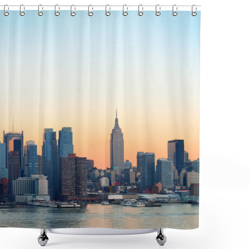 Personality  New York City Sunset Shower Curtains