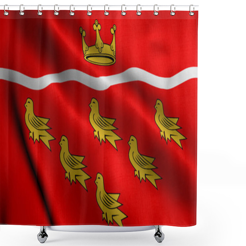 Personality  Flag Of East Sussex Shower Curtains