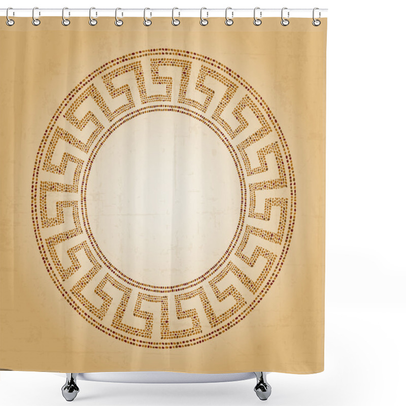 Personality  Greek Mosaic Pattern Shower Curtains