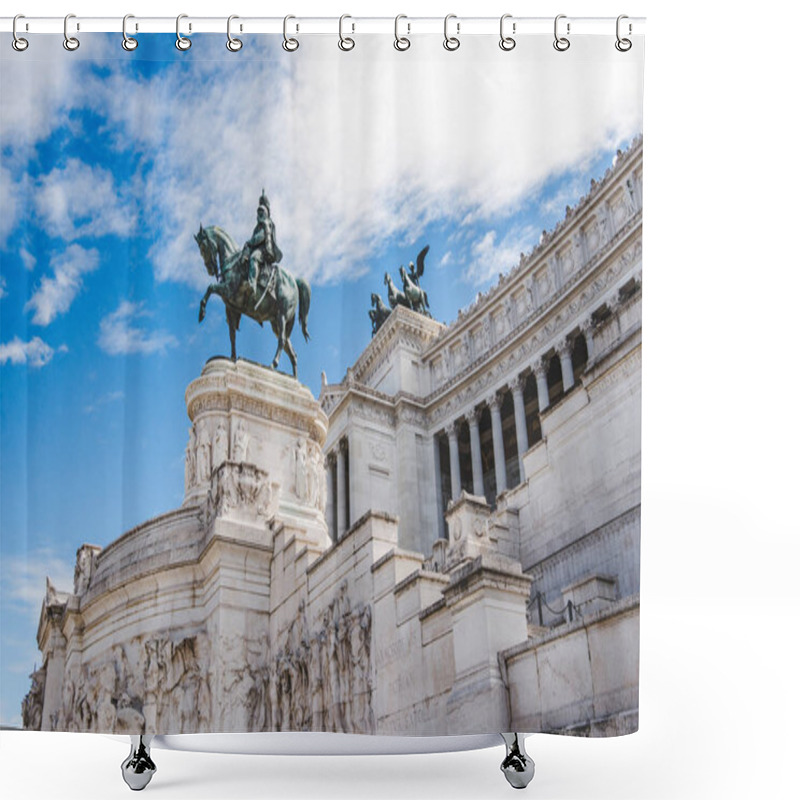 Personality  Bronze Statue Shower Curtains