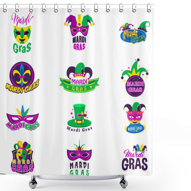 Personality  Mardi Gras Celebration  Shower Curtains