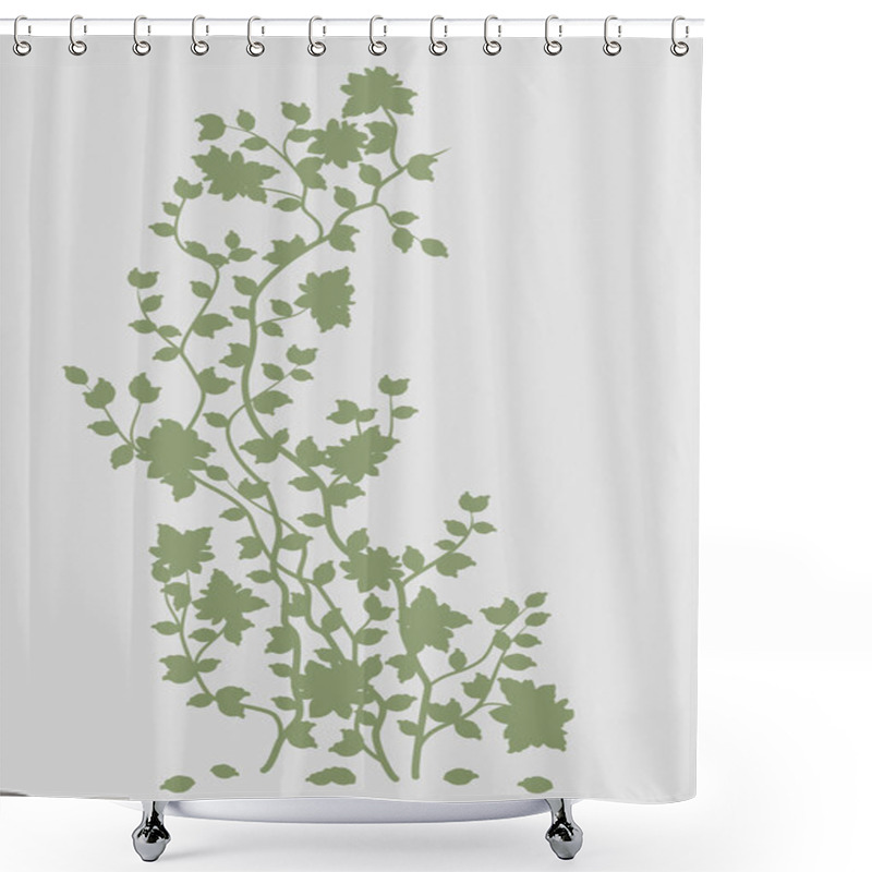 Personality  Delicate Floral Bouquet, Hand-drawing Style, Card, Invitation Shower Curtains