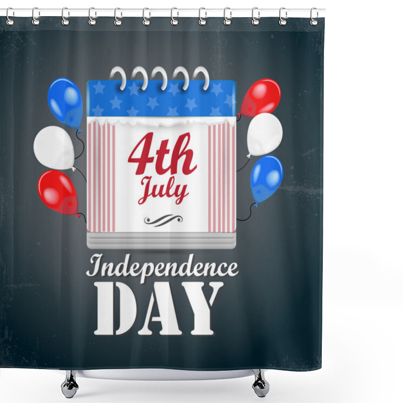 Personality  USA Independence Day Symbols Shower Curtains