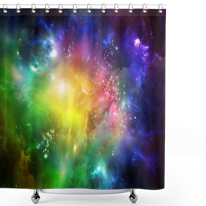 Personality  Abstract Galaxy Space Background Shower Curtains