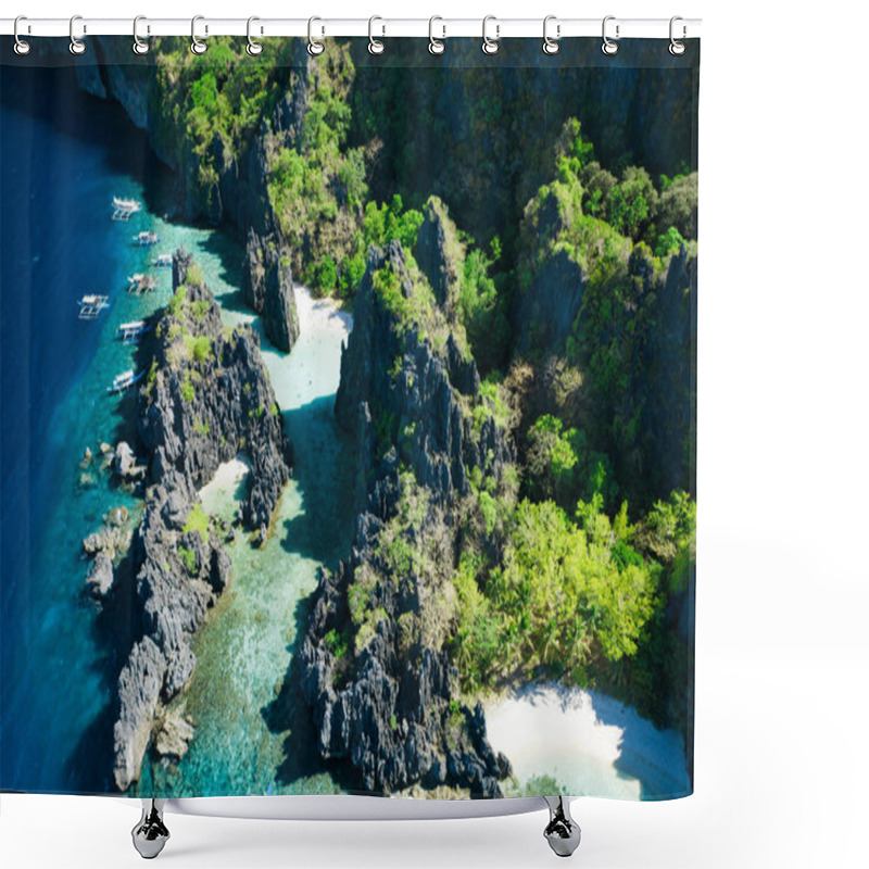 Personality  Spectacular Landscape Of El Nido In Philippines Shower Curtains