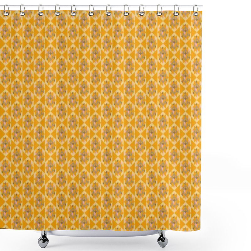 Personality  Abstract Creative Background With Repeated Shapes Shower Curtains