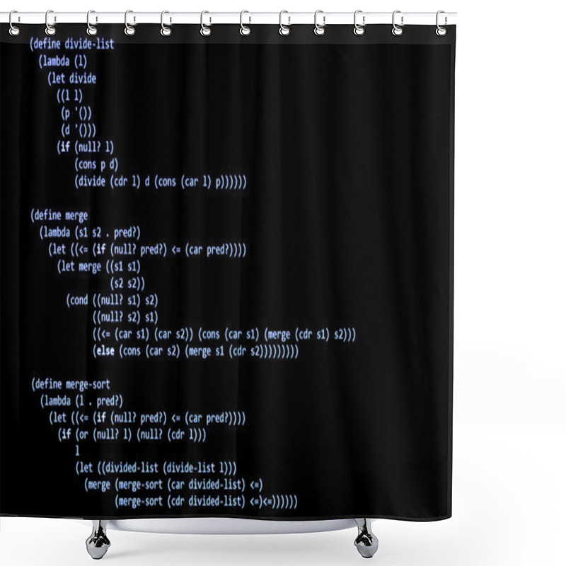 Personality  Functional Programming Code -  Declarative Paradigm Shower Curtains