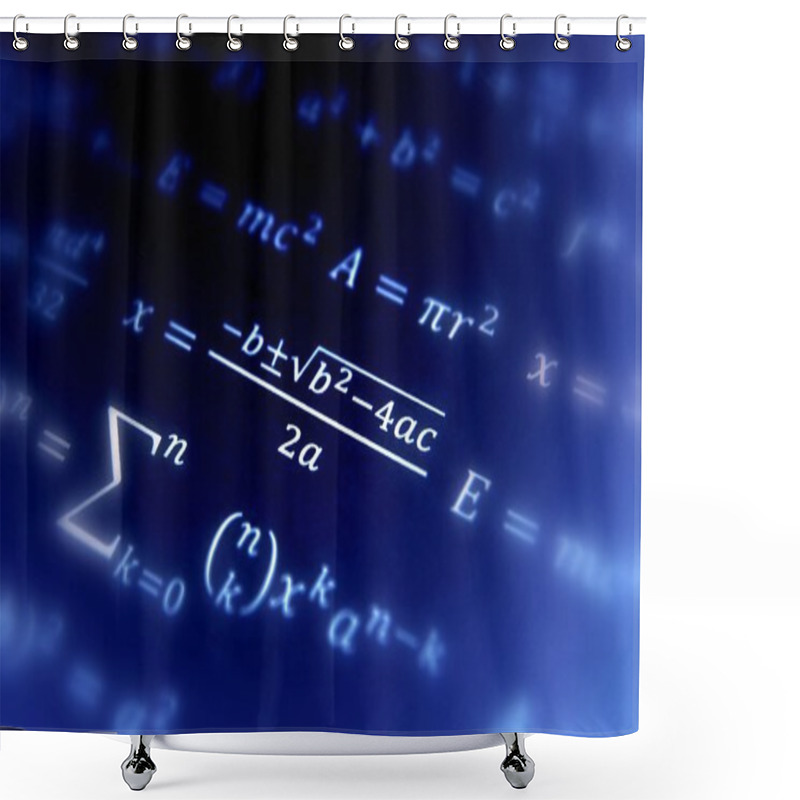 Personality  Math Geometry Background Shower Curtains