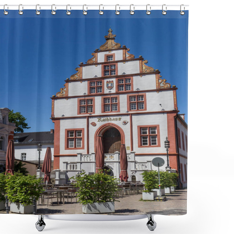 Personality  Historic Town Hall In The Center Of Bad Salzuflen, Germany Shower Curtains