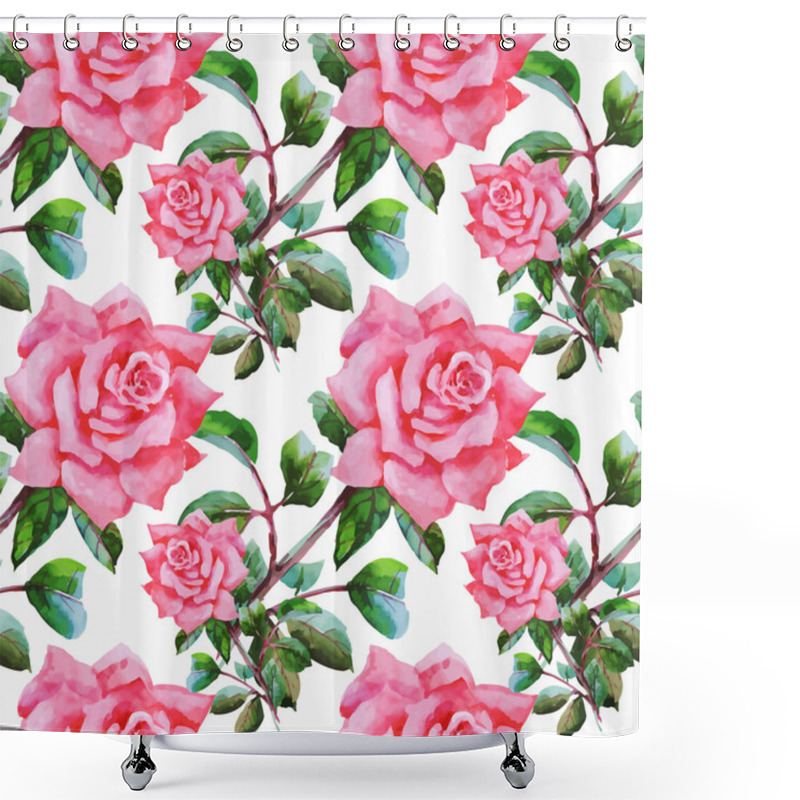 Personality  Beautiful Summer Flowers Pattern Shower Curtains