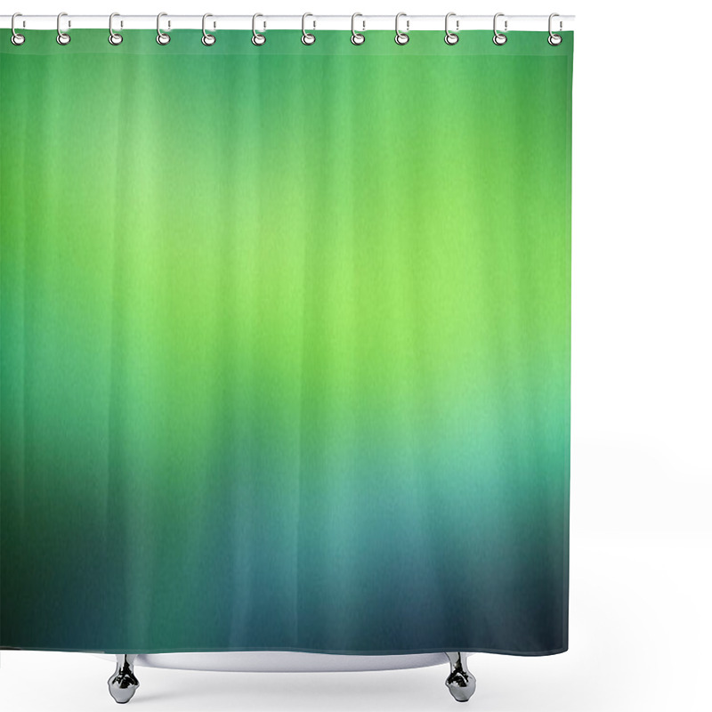 Personality  Vibrant Green Gradient Background With Soft Transitions To Teal And Blue. Ideal For Fresh, Nature-themed Designs And Modern, Minimalist Projects With A Calming Aesthetic Shower Curtains