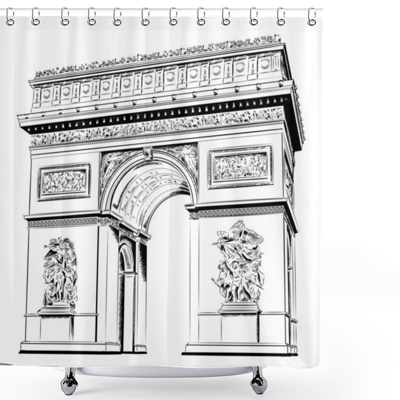 Personality  Arch Of Triumph Shower Curtains