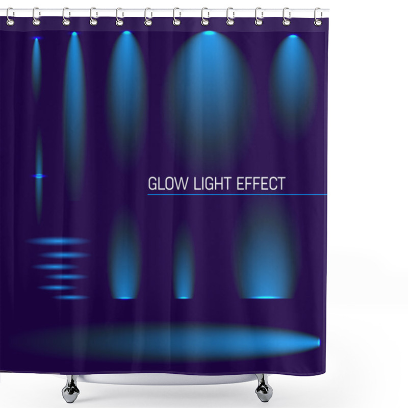 Personality  Creative Concept Vector Set Of Glow Light Effect Stars Bursts With Sparkles Isolated On Black Background. For Illustration Template Art Design, Banner For Christmas Celebrate, Magic Flash Energy Ray. Shower Curtains