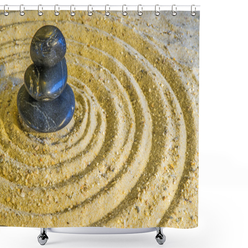 Personality  Zen Circles Shower Curtains