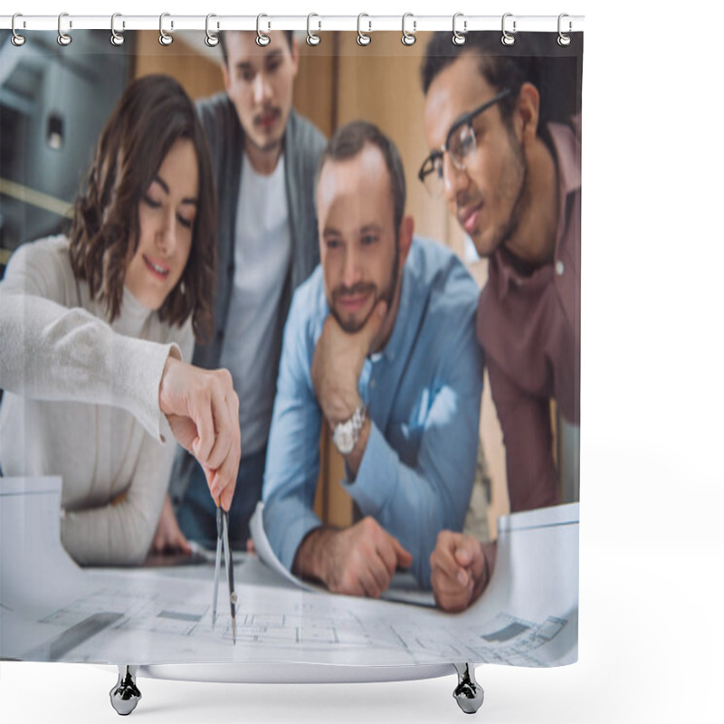 Personality  Architects Shower Curtains