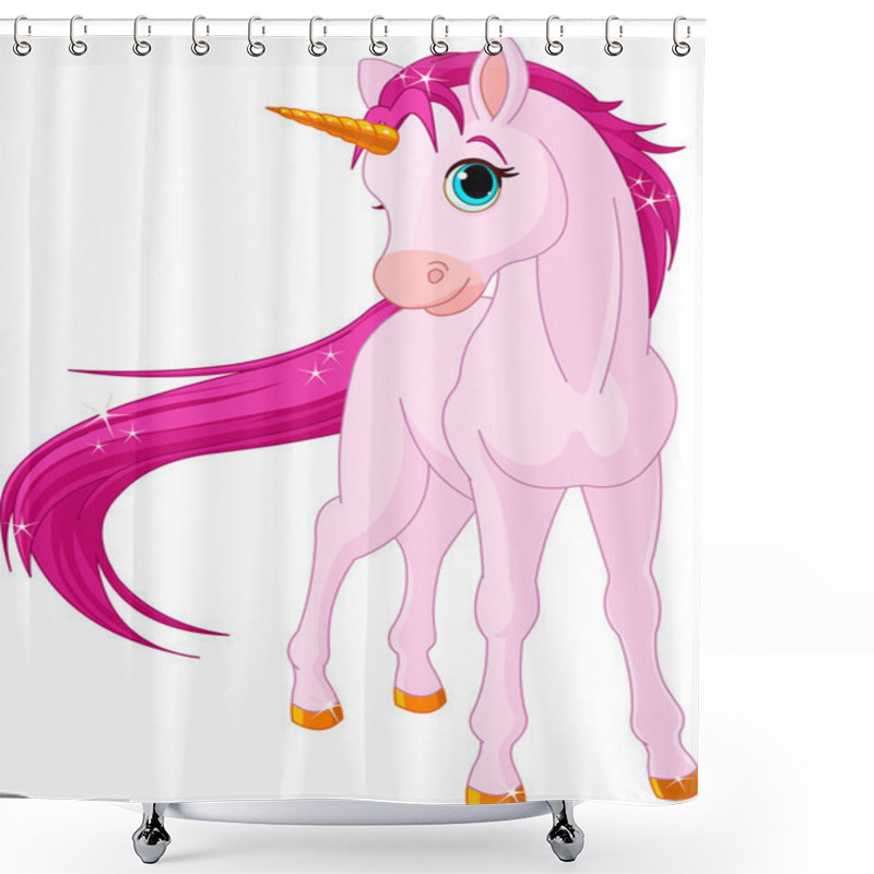 Personality  Baby Unicorn Shower Curtains