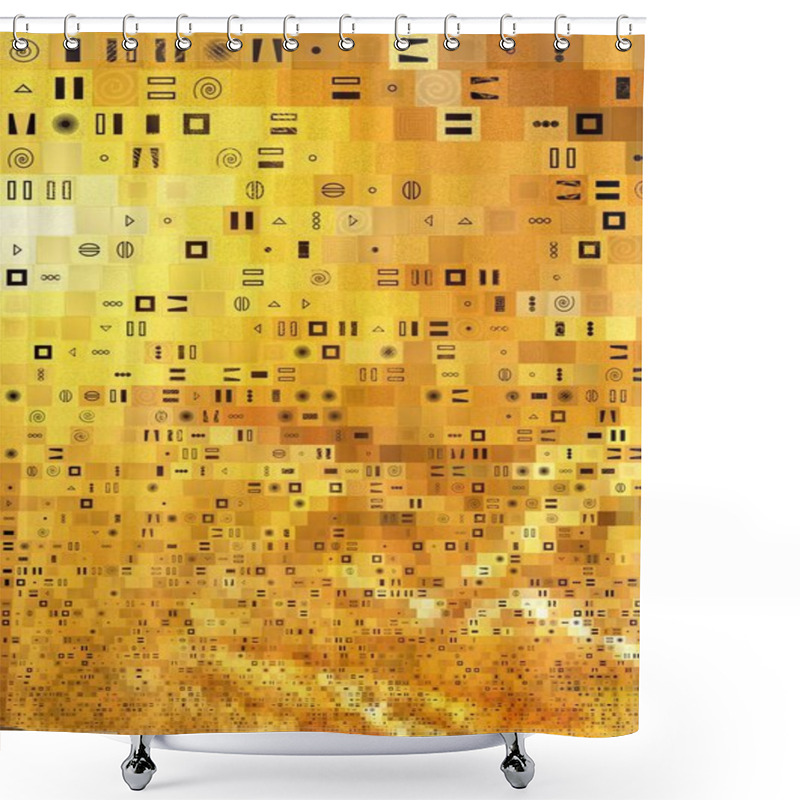 Personality  G. Klimt Pattern Theme - Tile Art Shower Curtains