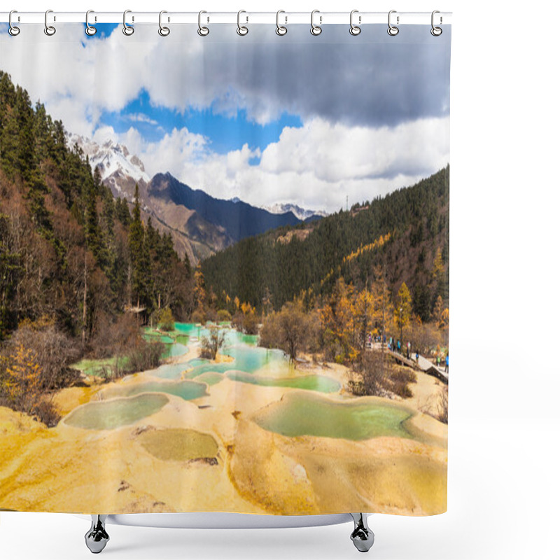 Personality  Huanlong National Park In Sichuan Province, China Shower Curtains